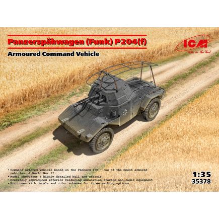 ICM 35378 Panzerspähwagen (Funk) P204(f), Armoured Command Vehicle Plastic Kit