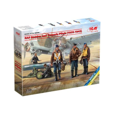 ICM 48090 World War 2 RAF Bomber Pilots Plastic Kit