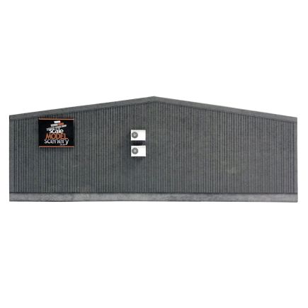 Scale Model Scenery KX093 OO Gauge Low-Relief Modern Industrial Unit End Wall Laser Cut Kit