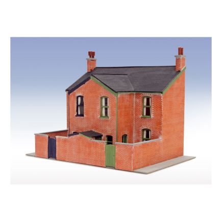 Peco LK-207 OO Gauge Low Relief Victorian House Backs Laser Cut Kit