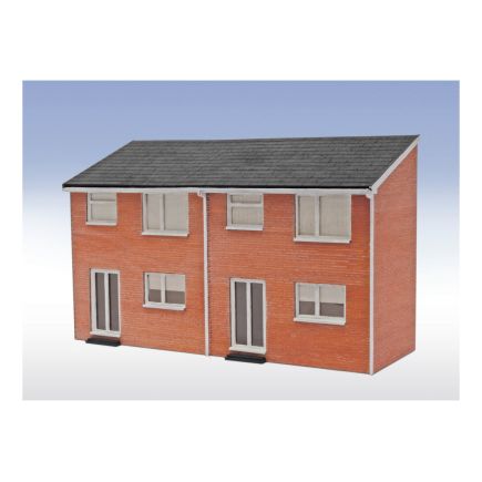 Peco LK-213 OO Gauge 1960s Semi-Detached House Backs Laser Cut Kit