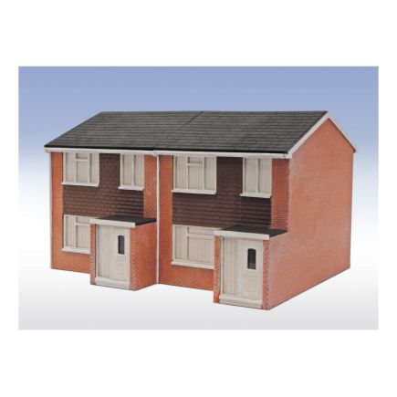 Peco LK-214 OO Gauge 1960s Semi-Detached Houses Laser Cut Kit