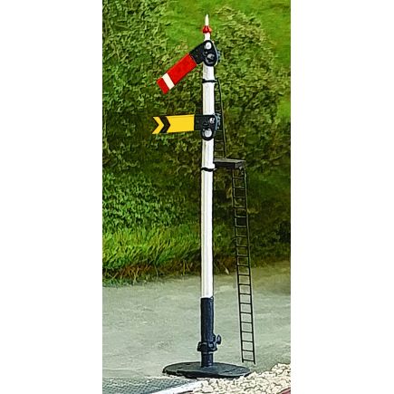 Peco LK-12141 TT Gauge GW Lower Quadrant Double Arm Signal Home And Distant Plastic Kit