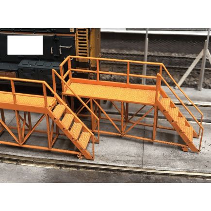 Scale Model Scenery LX446 OO Gauge Locomotive Access Platforms Laser Cut Kit