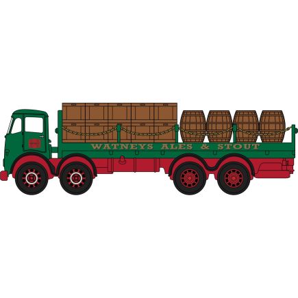 Oxford Diecast NFG016 N Gauge Foden FG 8 Wheel Dray Watneys
