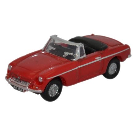 Oxford Diecast NMGB001 N Gauge MGB Roadster Tartan Red