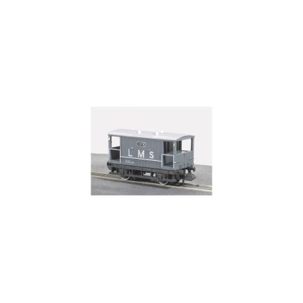 Peco NR-48M N Gauge 20 Ton Brake Van LMS Grey