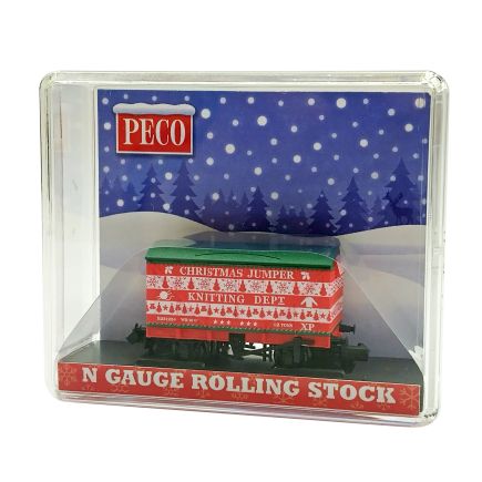 Peco NR-2011XM N Gauge 12 Ton Van Christmas Jumper Dept.