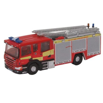 Oxford Diecast NSFE007 N Gauge Scania Pump Ladder Surrey Fire & Rescue