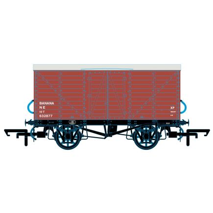 Oxford Rail OR76BAN003 OO Gauge GE Banana Van LNER Bauxite Post 1937 632877