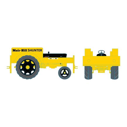 Oxford Rail OR76FTRS002 OO Gauge Fordson Tractor Rail Shunter Yellow And Black