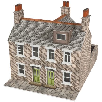 Metcalfe PN104 N Gauge Stone Terraced Houses Card Kit