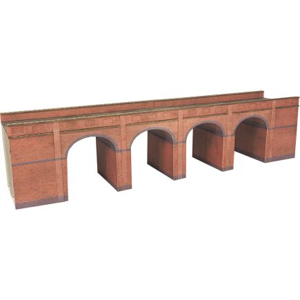 Metcalfe PN140 N Gauge Red Brick Viaduct Card Kit