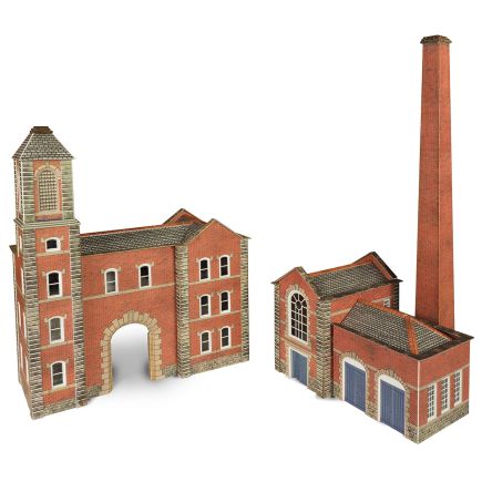 Metcalfe PN184 N Gauge Boiler House & Factory Entrance Card Kit