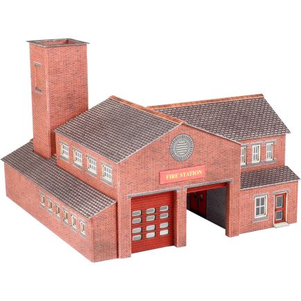 Metcalfe PN189 N Gauge Fire Station Card Kit