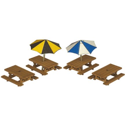 Metcalfe PN810 N Gauge Picnic Tables Card Kit