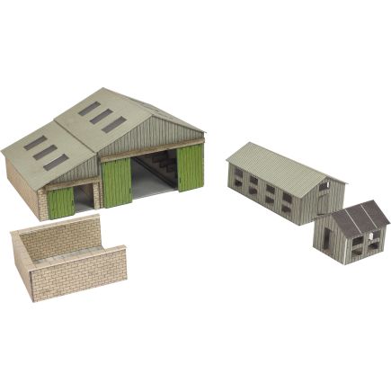 Metcalfe PN951 N Gauge Manor Farm Buildings Card Kit