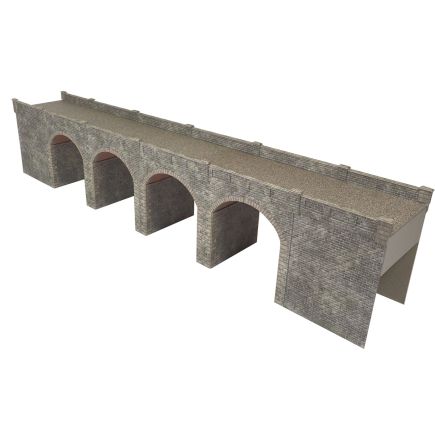 Metcalfe PO241 OO Gauge Stone Double Track Viaduct Card Kit