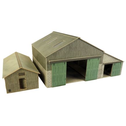 Metcalfe PO252 OO Gauge Manor Farm Buildings Card Kit