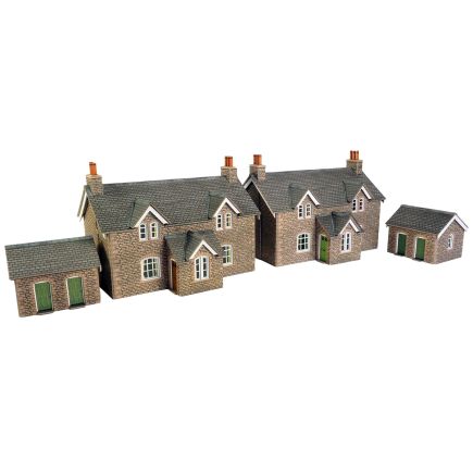 Metcalfe PO255 OO Gauge Workers Cottages Card Kit