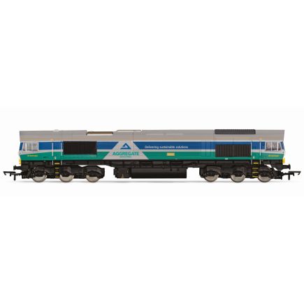 Hornby R30428TXS OO Gauge RailRoad Plus Class 66 66711 'Sence' GBRf Aggregate TXS Sound Fitted