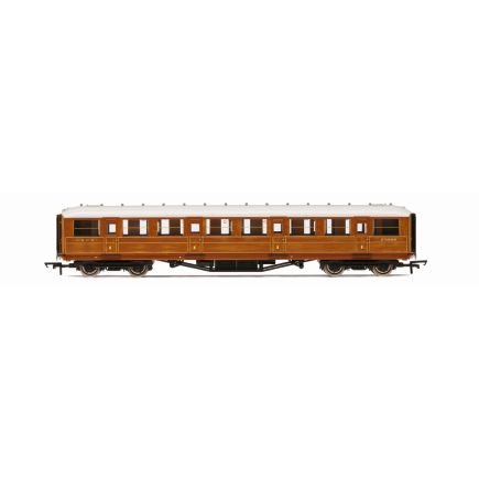 Hornby R40452 OO Gauge LNER Gresley Corridor First Coach LNER Teak 51668
