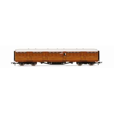 Hornby R40456 OO Gauge LNER Gresley Full Brake Coach LNER Teak 4239