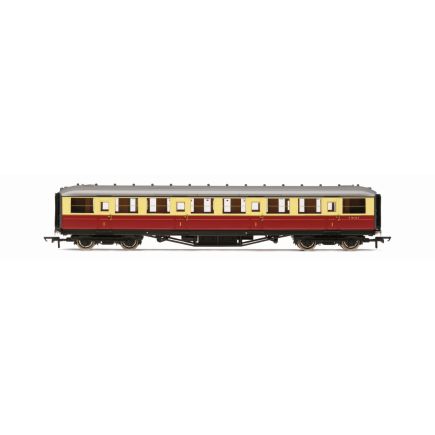 Hornby R40457 OO Gauge LNER Gresley Corridor First Coach BR Crimson And Cream E10126E