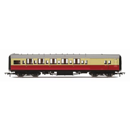 Hornby R40463A OO Gauge SR Maunsell Brake Third Coach BR Crimson And Cream S3753 Set 222