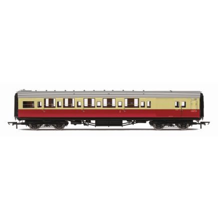Hornby R40464 OO Gauge SR Maunsell Brake Composite Coach BR Crimson And Cream S6673 Set 179