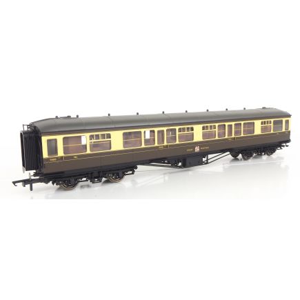 Hornby R4501-SH OO Gauge GW Hawksworth Third Class Coach GW Chocolate And Cream