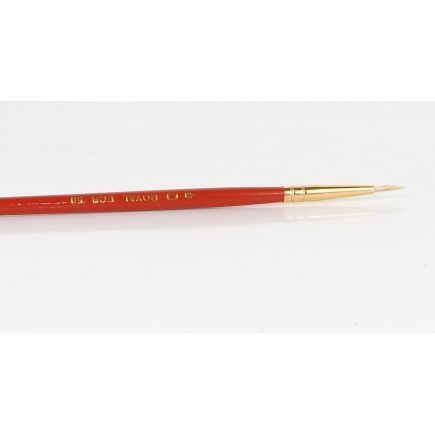 Royal And Langnickel R50-0 White Bristle Paint Brush Round No.0