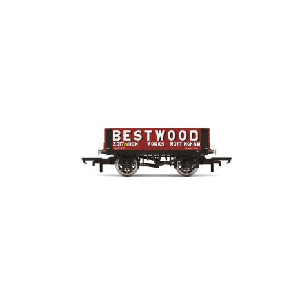 Hornby R60094 OO Gauge 4 Plank Wagon Bestwood Iron Works