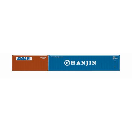 Hornby R60128 OO Gauge DAL & Hanjin Container Pack 1 x 20 and 1 x 40 Containers
