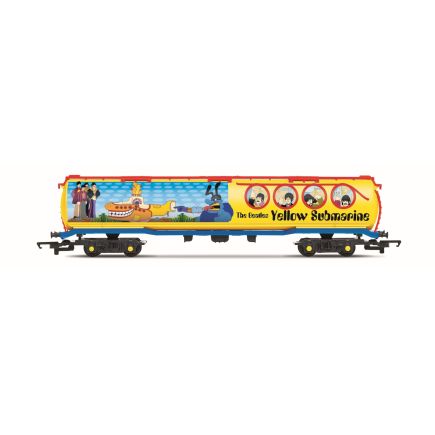 Hornby R60314 OO Gauge The Beatles Yellow Submarine 100 Ton Tank Wagon