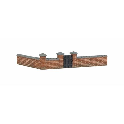 Hornby R7354 OO Gauge Front and Left Hand Victorian Terrace House Garden Wall