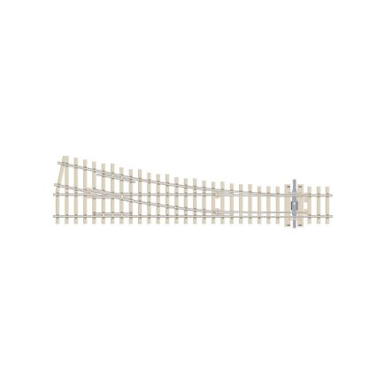 Peco SL-E1095 OO Gauge Code 75 Medium Radius Right Hand Electrfrog Point Concrete Sleepers