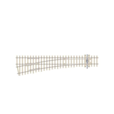 Peco SL-E1096 OO Gauge Code 75 Medium Radius Left Hand Electrfrog Point Concrete Sleepers