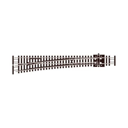 Peco SL-E389F N Gauge Code 55 Large Left Hand Electrofrog Point