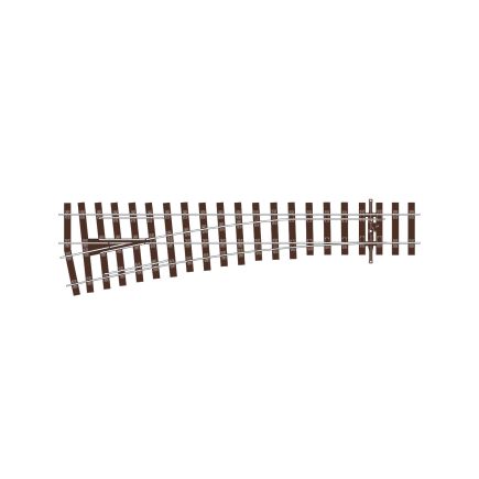 Peco SL-U1196 OO Gauge Code 75 Bullhead Rail Medium Radius Left Hand Point Unifrog