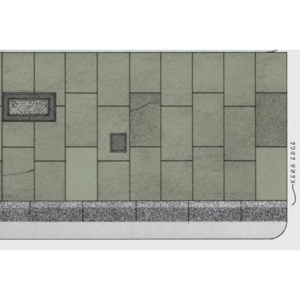 Superquick D6 OO Gauge Grey Paving Stones Building Paper (x6)