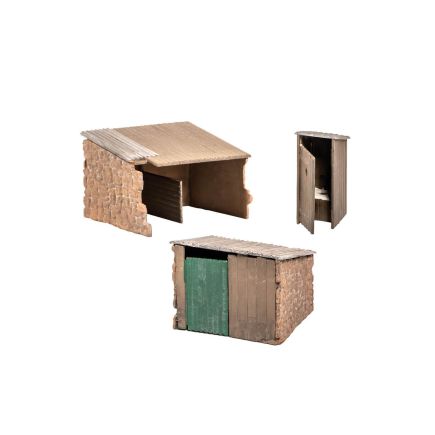 Wills SS19 OO Gauge Grotty Huts & Privy Plastic Kit