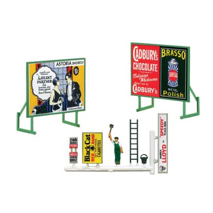 Wills SS21 OO Gauge Hoardings with Bill Poster Plastic Kit