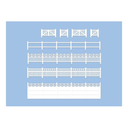 Wills SS43 OO Gauge Concrete Fencing Plastic Kit