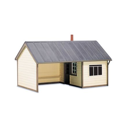 Wills SS60 OO Gauge Station Platform Shelter Timber Plastic Kit