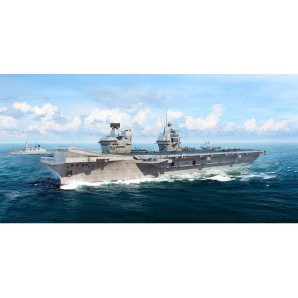 Trumpter TM06751 Royal Navy R08 Aircraft Carrier HMS Queen Elizabeth Plastic Kit