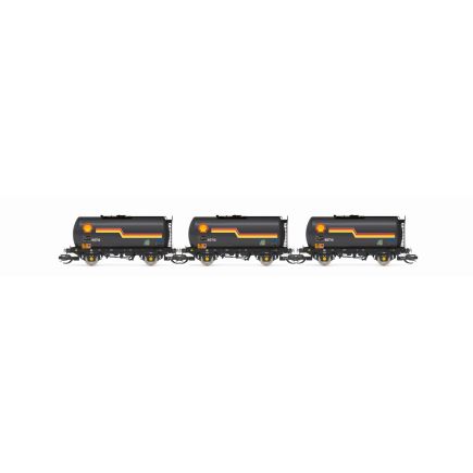Hornby TT6035 TT Gauge Triple Pack 45 Ton Tank Wagons Shell