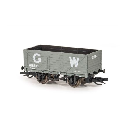 Peco TT-R7000W TT Gauge 7 Plank Open Wagon GWR Grey