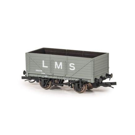 Peco TT-R7003M TT Gauge 7 Plank Open Wagon LMS Grey