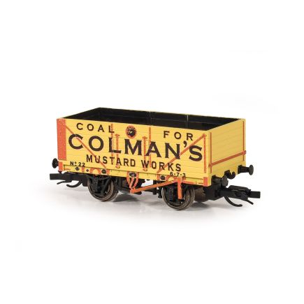 Peco TT-R7006P TT Gauge 7 Plank Open Wagon Colman's Mustard